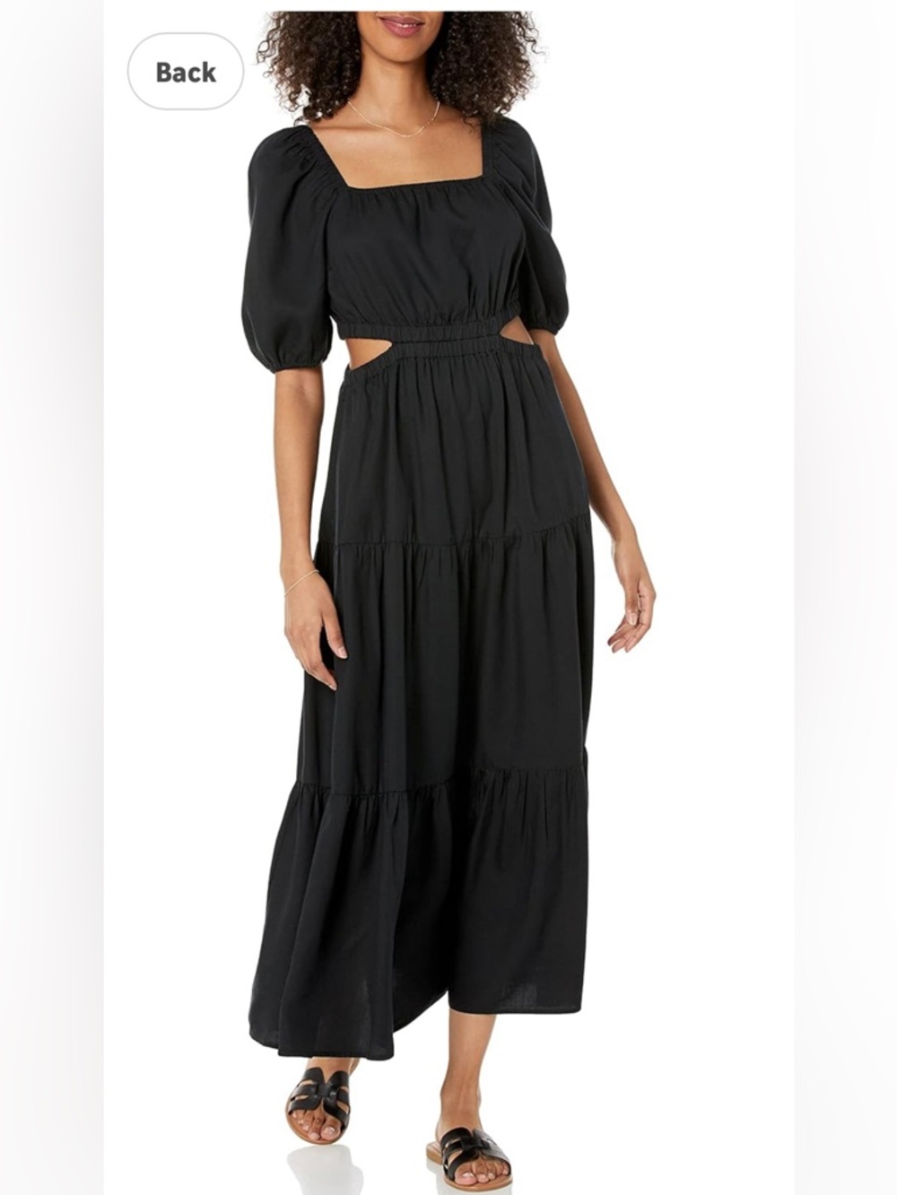 Anaya square neck cut-out maxi dress